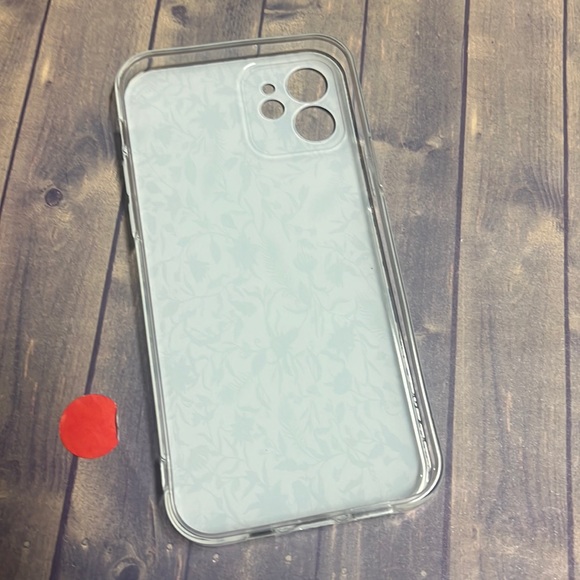 5for$10 Beautiful Feather Blue Floral iPhone 12 Phone Case Spring NWT - Picture 3 of 3